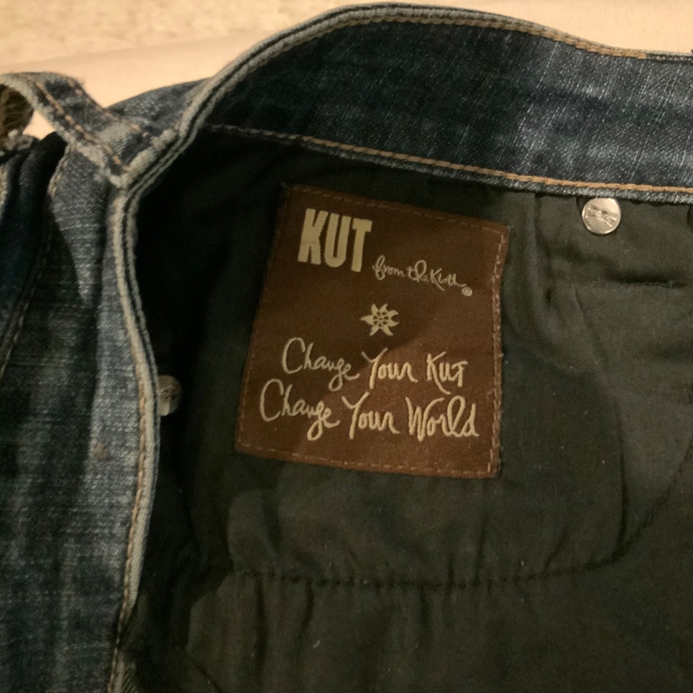 Kut from the Kloth Katy Boyfriend Jeans Sz 10 Relaxed Straight Fit - Picture 4 of 9